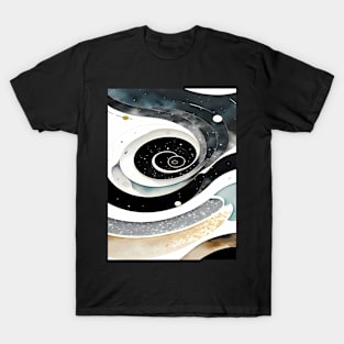 Abstract, Marble, Watercolor, Colorful, Vibrant Colors, Textured Painting, Texture, Gradient, Wave, Fume, Wall Art, Modern Art T-Shirt